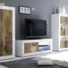 Szafka RTV do salonu biały połysk drewno Diver BW Basic Katalog