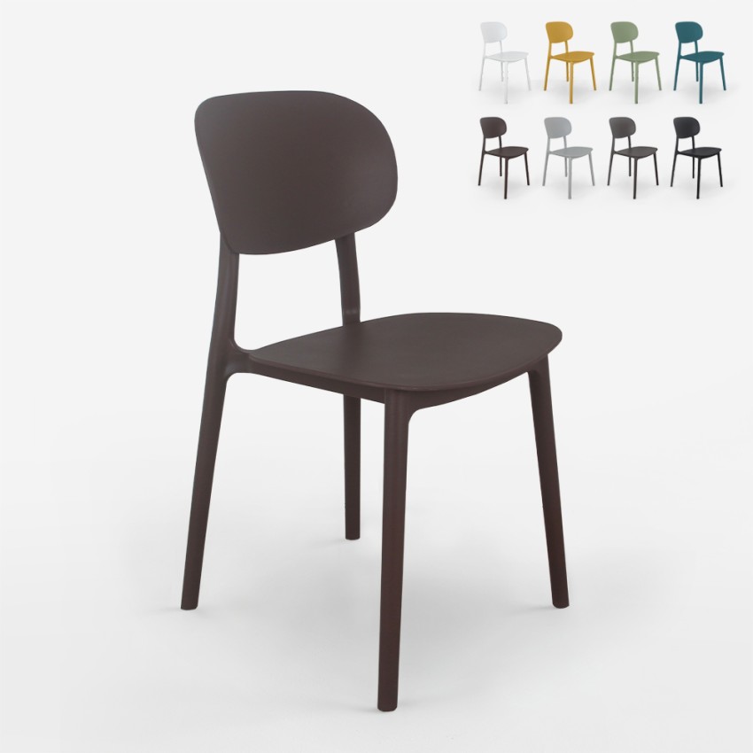 Krzesło polipropylenowe o nowoczesnym designie do kuchni na zewnątrz jadalni Nantes Rabaty