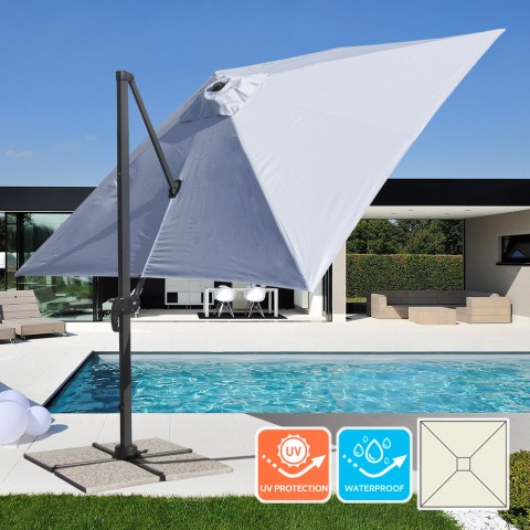 Aluminiowy parasol ogrodowy 3x3 z ramieniem Paradise Promocja