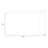 Nowoczesna komoda 3-drzwiowa buffet 156cm z czarnego drewna Cooper Steel Rabaty