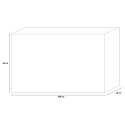 Nowoczesna szafka RTV do salonu, 4 drzwiczki, czarna Montgomery Steel Katalog
