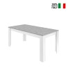 Stół jadalniany 180x90 cm nowoczesny design biały beton Cesar Basic Sprzedaż