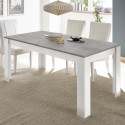 Stół jadalniany 180x90 cm nowoczesny design biały beton Cesar Basic Promocja