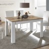 Rozkładany stół kuchenny biały połysk drewno 90x137-185cm Dyon Basic Sprzedaż