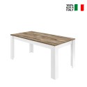 Stół jadalniany nowoczesny 180x90cm biały połysk drewno Echo Basic Sprzedaż