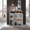Komoda do salonu Blume BP, drewno, 2 drzwi, biały połysk Katalog
