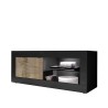 Szafka RTV nowoczesna industrialna czarna drewno 140cm Diver NP Basic Sprzedaż