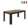 Stół kuchenny do jadalni 180x90cm czarny drewno przemysłowy Bolero Basic Sprzedaż