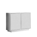 Szafka kredensowa komoda 2-drzwiowa biały połysk 92cm Agape Ice Oferta