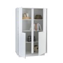 Nowoczesna, wysoka komoda 4-drzwiowa, biały lakierowany połysk, h145 cm Joyce Ice Stan Magazynowy