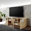 Szafka TV 3-drzwiowa dąb geometryczny design Brema RS Vittoria Rabaty