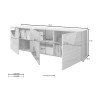 Szafka TV 3-drzwiowa dąb geometryczny design Brema RS Vittoria Katalog