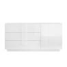 Komoda do salonu, biały połysk, 3 szuflady, Jupiter WH M1 Oferta