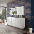 Komoda do salonu, biały połysk, 3 szuflady, Jupiter WH M1 Promocja
