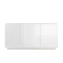 Nowoczesna komoda 3-drzwiowa biały połysk 182cm WH M2 Oferta