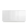 Nowoczesna komoda 3-drzwiowa biały połysk 182cm WH M2 Oferta