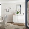 Szafka kredensowa kuchnia salon biały połysk 2 drzwi 120cm Jupiter WH S Rabaty