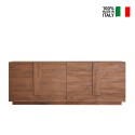 Kredens/bufet salonowy projektu z drewna o wymiarach 241 cm i 4 drzwiach Jupiter MR L2. Sprzedaż
