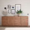 Komoda bufetowa do salonu z drewna 241 cm 4 drzwi Jupiter MR L2 Rabaty