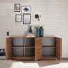 Komoda kuchnia salon 3-drzwiowa z drewna nowoczesny design Jupiter MR M2 Stan Magazynowy