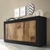 Szafka kuchnia-salon industrialna 3-drzwiowa drewno 160cm Modis NP Basic Rabaty