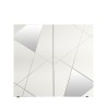 Biała komoda do salonu 2-drzwiowa z geometrycznym wzorem Vittoria Glam WH Sprzedaż