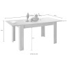 Stół rozkładany do jadalni Avant Rimini czarny 90x137-185cm z drewna. Katalog
