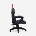 Ergonomiczny fotel gamingowy LED RGB 2 poduszki The Horde junior Rabaty