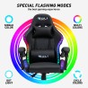 Ergonomiczny fotel gamingowy LED RGB 2 poduszki The Horde junior Koszt
