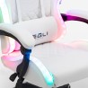 Krzesło gamingowe światła LED RGB ergonomiczne krzesło z 2 poduszkami Pixy Junior 