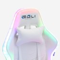 Krzesło gamingowe światła LED RGB ergonomiczne krzesło z 2 poduszkami Pixy Junior Zakup