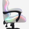 Krzesło gamingowe światła LED RGB ergonomiczne krzesło z 2 poduszkami Pixy Junior 