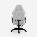 Krzesło gamingowe światła LED RGB ergonomiczne krzesło z 2 poduszkami Pixy Junior Model