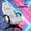 Krzesło gamingowe światła LED RGB ergonomiczne krzesło z 2 poduszkami Pixy Junior Oferta