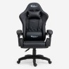 Ergonomiczne skórzane krzesło biurowe LED RGB do gier The Horde XL Środki