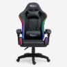 Ergonomiczne skórzane krzesło biurowe LED RGB do gier The Horde XL Sprzedaż