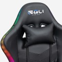 Ergonomiczne skórzane krzesło biurowe LED RGB do gier The Horde XL Zakup