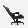 Ergonomiczne skórzane krzesło biurowe LED RGB do gier The Horde XL Katalog