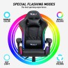 Ergonomiczne skórzane krzesło biurowe LED RGB do gier The Horde XL Koszt