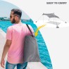 Przenośna osłona przeciwsłoneczna namiot plażowy tkanina ochronna UV 2,3 x 2,3 m Formentera Cechy