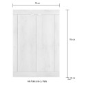 Szafka do przedpokoju 2-drzwiowa wielofunkcyjna 78x116cm Basic Jessy 