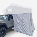 Kabina dla namiotu dachowego samochodu z przedsionkiem namiotowym i przedsionkiem campercars Quietent M. Promocja