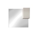 Lustrzana szafka łazienkowa kolumnowa 1-drzwiowa, biały połysk i oświetlenie LED Riva. Wybór