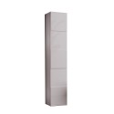 Kolumna łazienkowa nowoczesny design zawieszana 1 skrzydło błyszcząca biel Raissa Dama Oferta