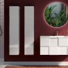 Kolumna łazienkowa nowoczesny design zawieszana 1 skrzydło błyszcząca biel Raissa Dama Sprzedaż