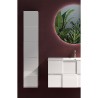 Kolumna łazienkowa nowoczesny design zawieszana 1 skrzydło błyszcząca biel Raissa Dama Rabaty