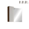 Lustrzana szafka łazienkowa kolumnowa 1-drzwiowa z oświetleniem LED, dębowy kolor biel Pilar BW. Oferta