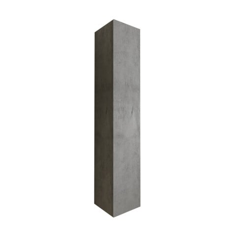Kubi - Zawieszona szafka łazienkowa 1 drzwiowa z pojemnikiem w kolorze szarym betonu. Promocja