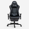 Fotel gamingowy ergonomiczny z podnóżkiem LED RGB The Horde Comfort Sprzedaż