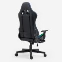 Fotel gamingowy ergonomiczny z podnóżkiem LED RGB The Horde Comfort 